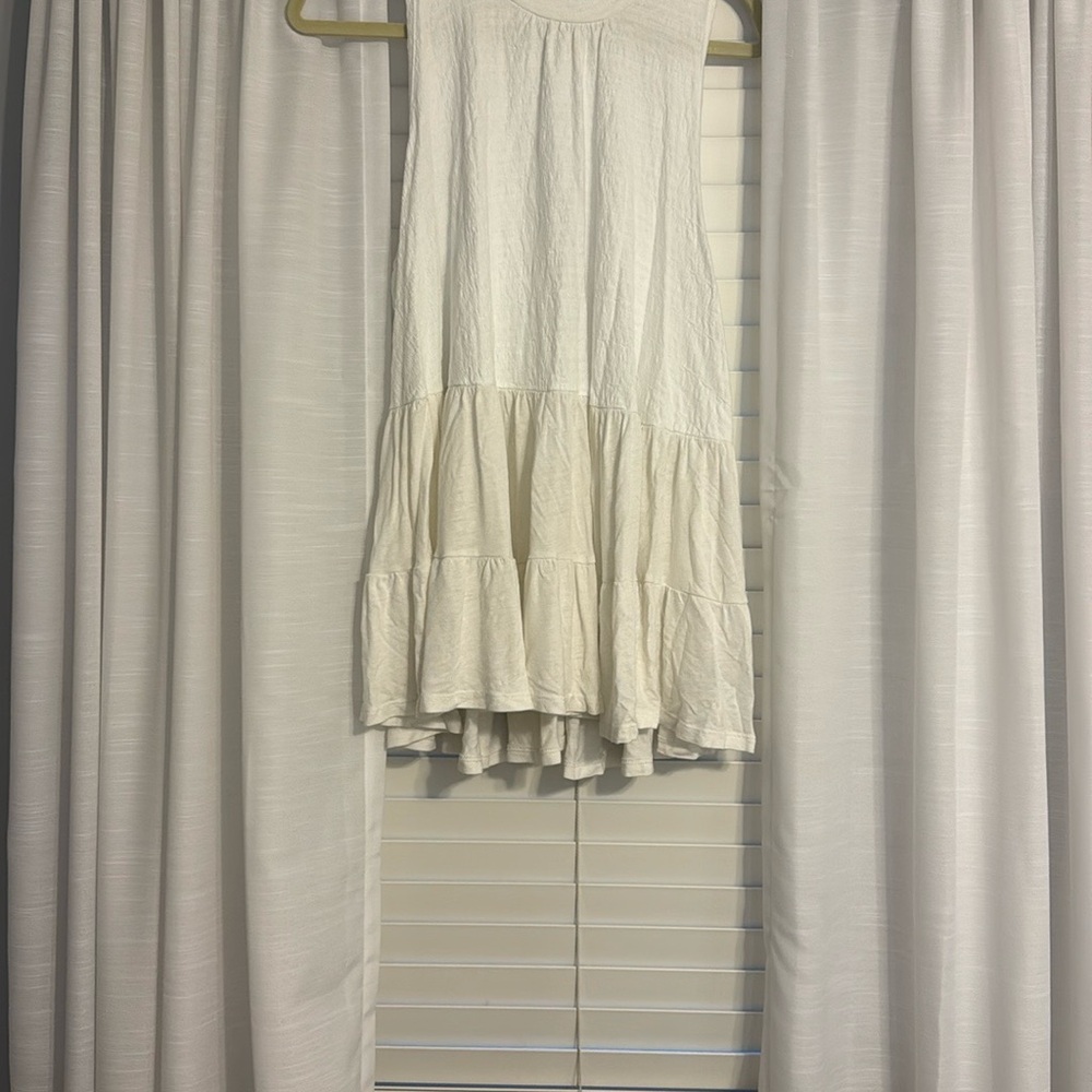 Free People Cream Fit and Flare Maxi Skirt
